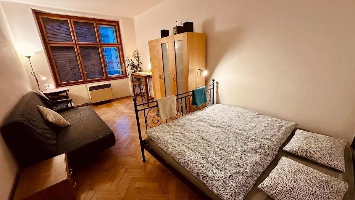 Sunny Apartment With Balcony Near Prague Castle With Prague Castle View